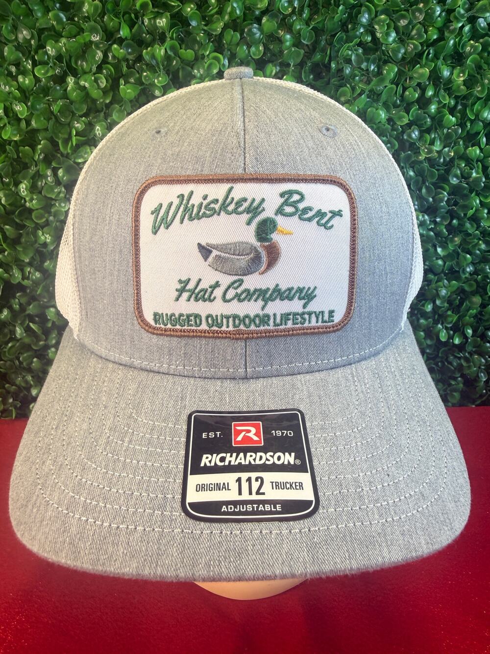 New Whiskey Bent Hat Co Duck Hunting Mallard Patch Brown 5-Panel Snapback NWT